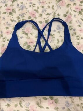 Lululemon Cobalt Strappy Sports Bra